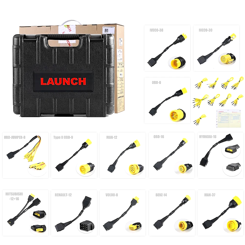 Launch Truck Heavy Duty - комплект официального расширения до грузовой версии: грузовой софт+ комплект адаптеров